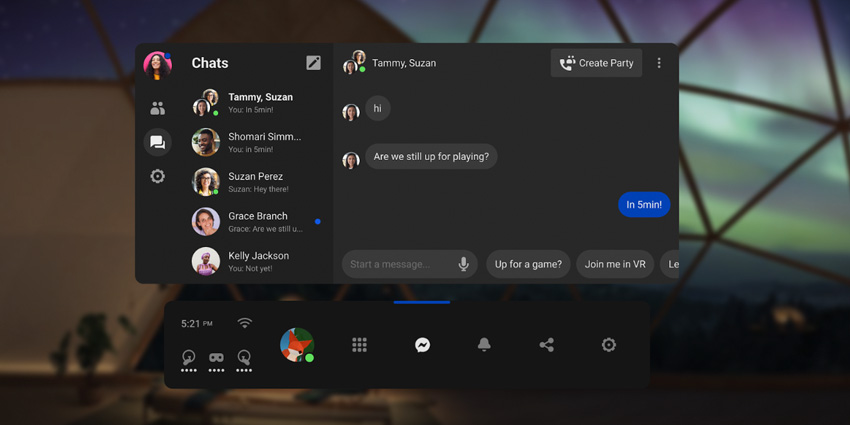oculus vr messenger xr today
