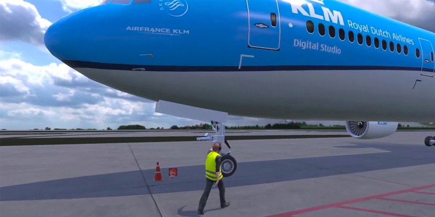 klm airlines VR training