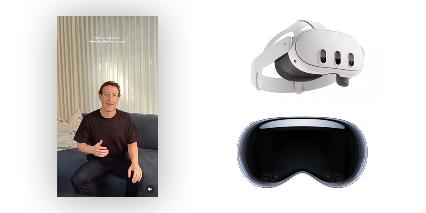Zuckerberg reviews Apple Vision Pro